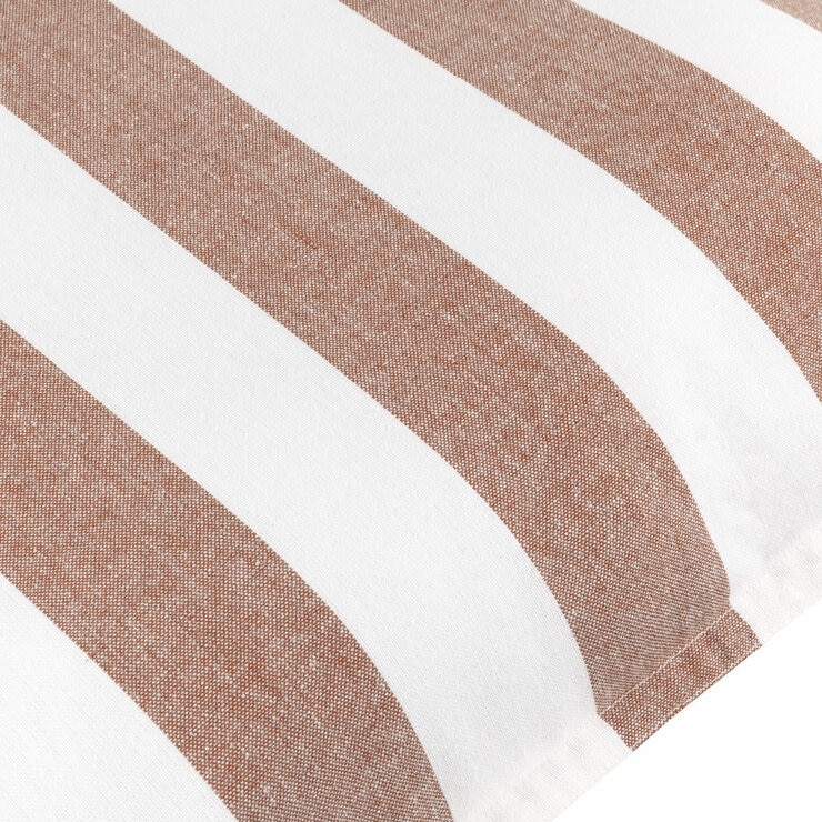Yard Hayle Rust Striped Indoor Outdoor Cushion, 50 x 50 cm