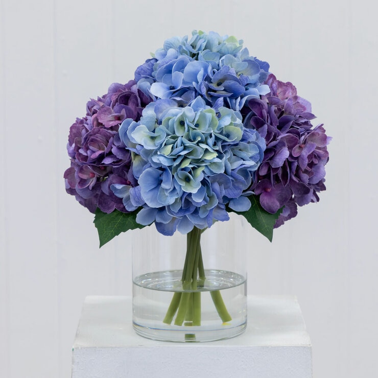 Hydrangea in Vase Blue_Lifestyle Hydrangea in Vase Blue_Lifestyle