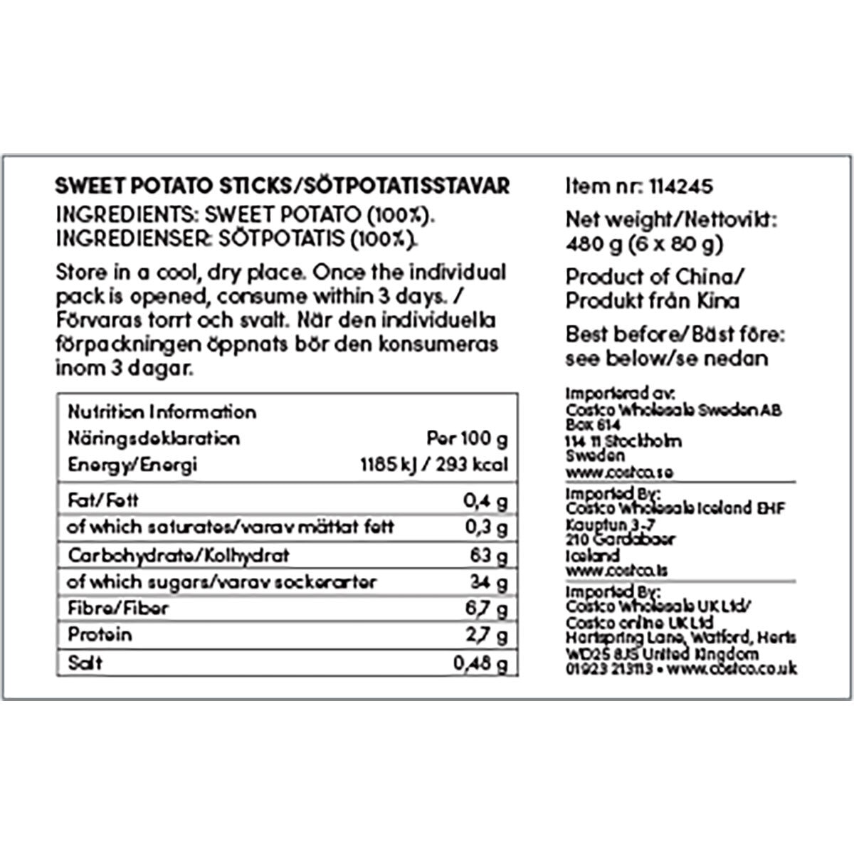 Nutritional Information