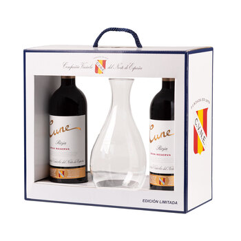 CVNE Gran Reserva Wine and Decanter Gift Set, 2 x 75cl