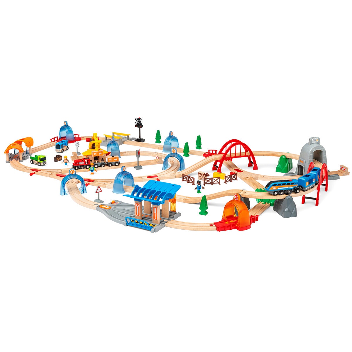 BRIO World Action Tunnel Deluxe set with Smart Tech Sounds (3+ Years)