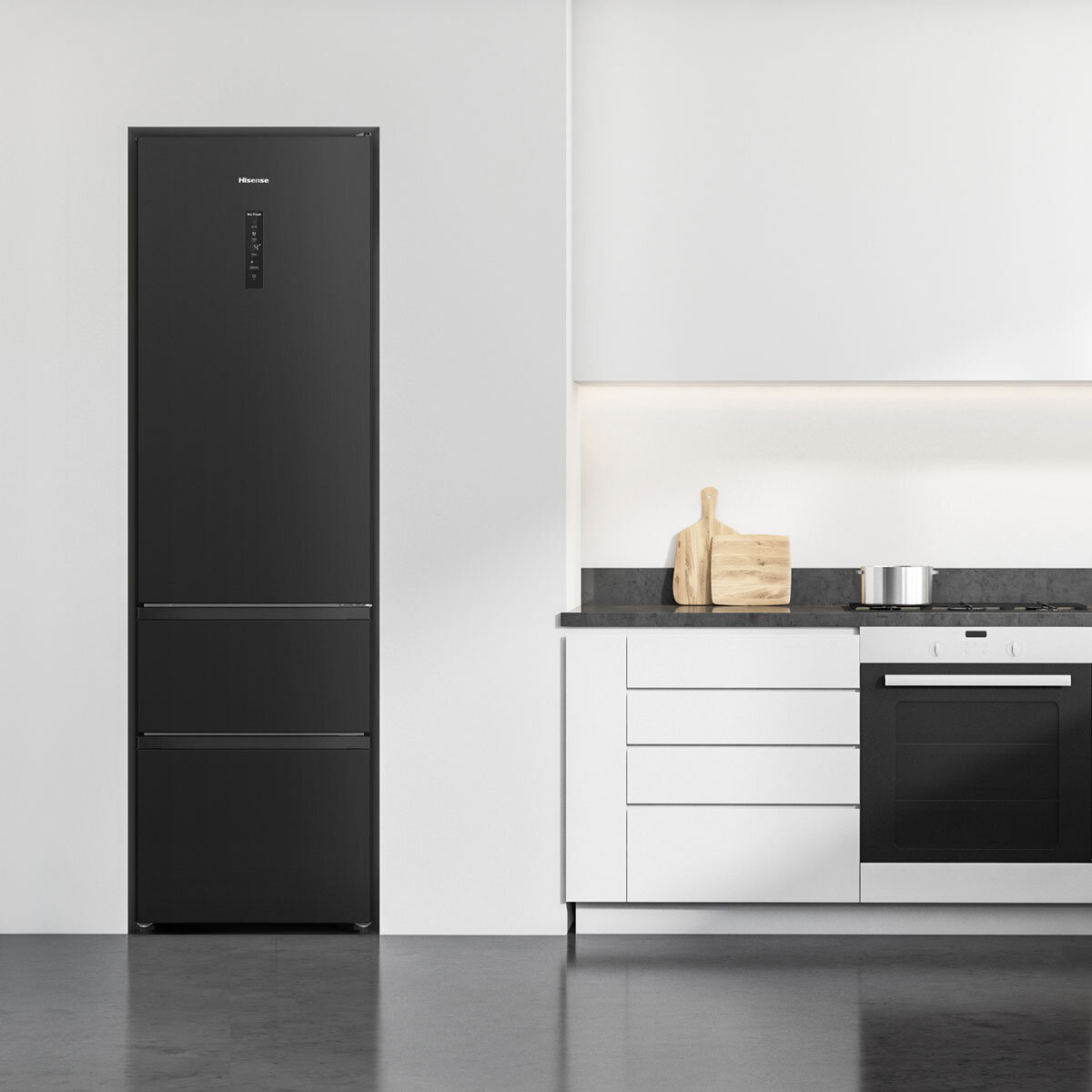 Hisense RM469N4AFDUK Fridge Freezer, D Rated in Black