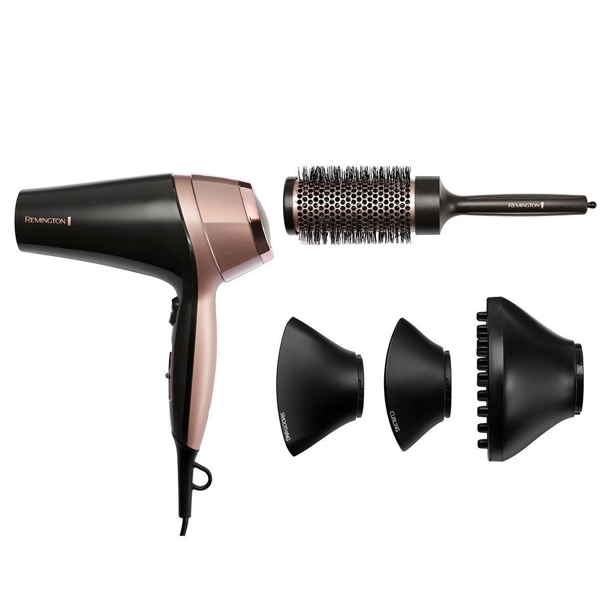 image of hairdryer with attachments included