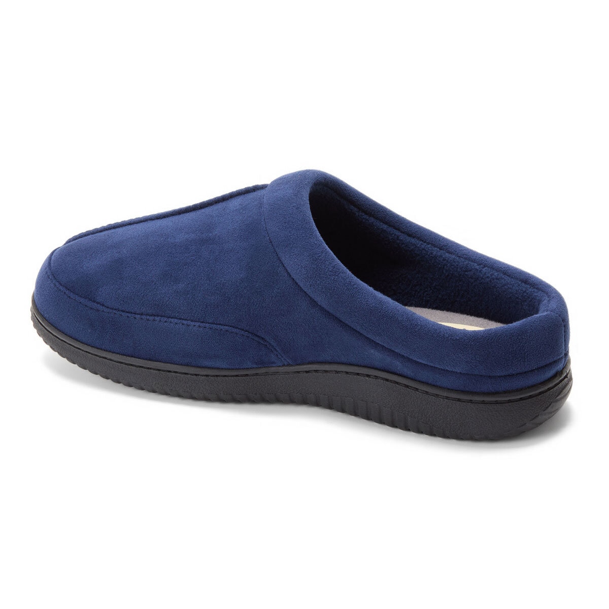 Dearfoam Memory Foam Men's Clog Slippers in Navy
