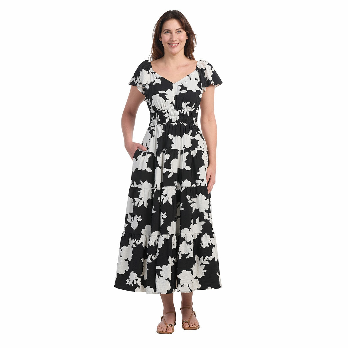 Dalia Ladies Tiered Maxi Dress