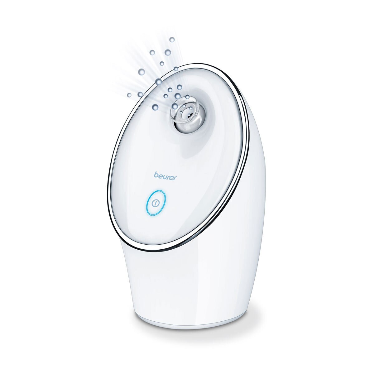 Front Profile Beurer Facial Sauna releasing steam