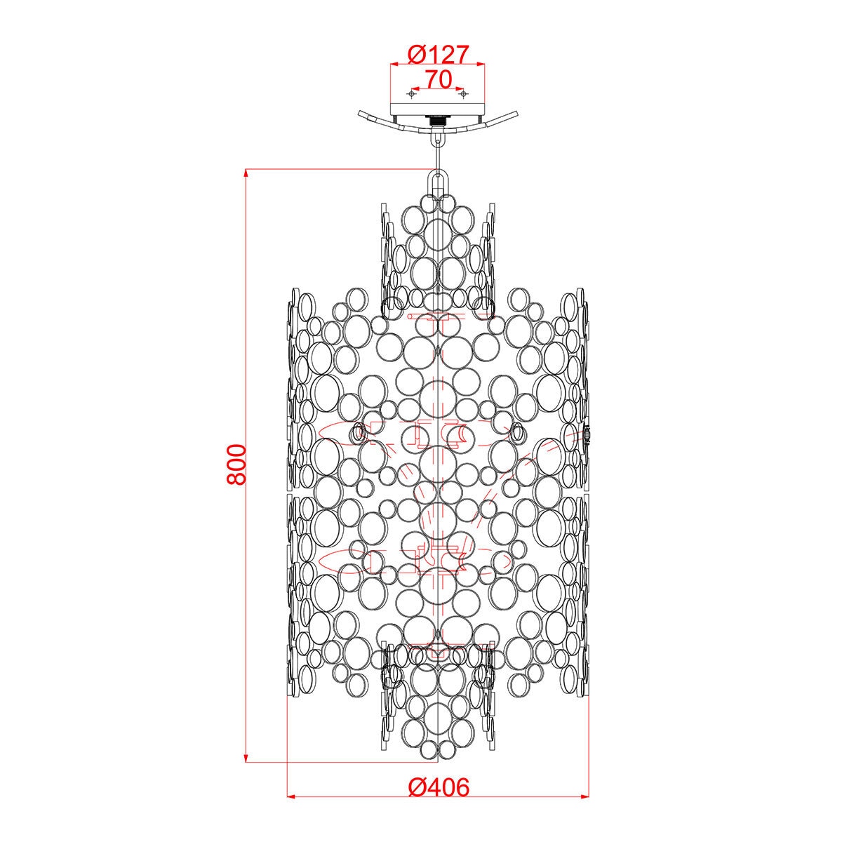 line drawing of light