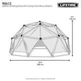 Image showing the dimensions of the Dome Climber with Canopy Image showing the dimensions of the Dome Climber with Canopy