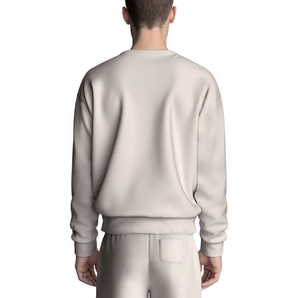 Aeropostale Men's Crew Neck Sweater in White