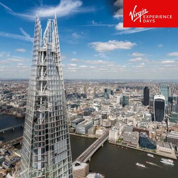 Virgin Experience Days Visit to The Shard and 3 Course Meal at Marco Pierre White's London Steakhouse Co for Two (16+ Years)