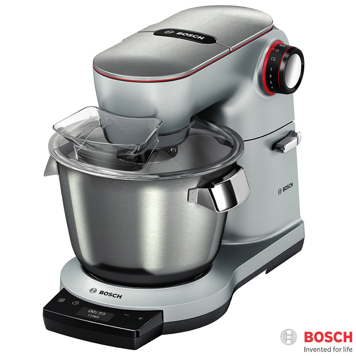 Bosch OptiMUM 1500W Kitchen Stand Mixer Steel, MUM9GX5S21 | UK