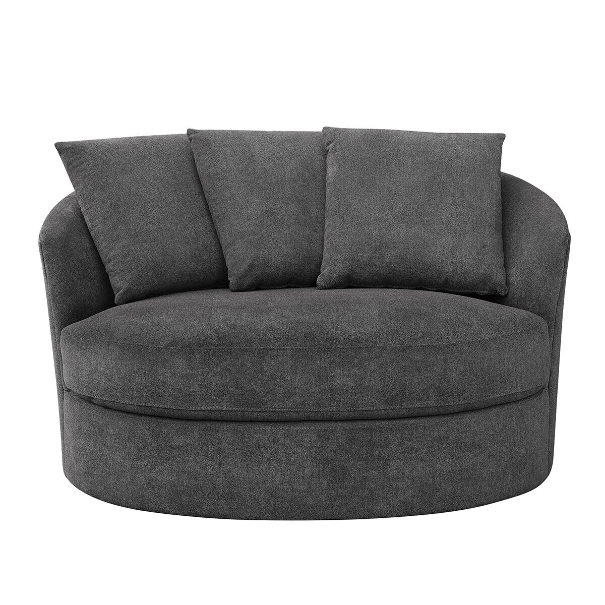 Image of Thomasville Dark Grey Swivel Chair