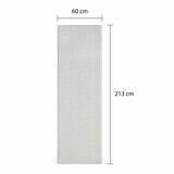 Off The Loom Runner in Cream, 60 x 213 cm