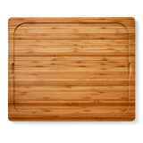 Seville Classics Bamboo Cutting Board with 7 Colour Coded Chopping Mats