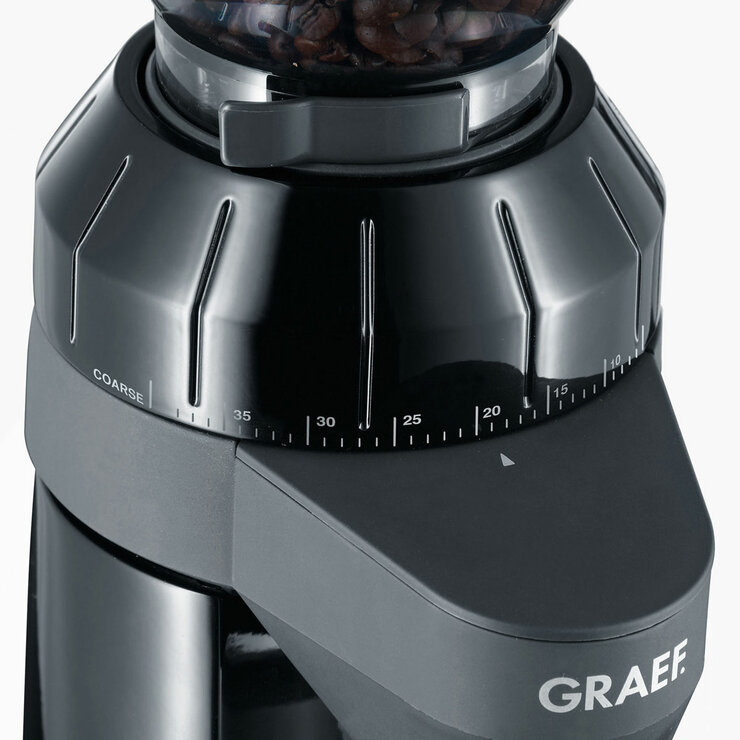 Clsoe up of coffee grind settings Clsoe up of coffee grind settings