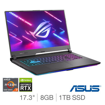 ASUS ROG Strix, AMD Ryzen 7, 8GB RAM, 1TB SSD, NVIDIA GeForce RTX 3050Ti, 17.3 Inch Gaming Laptop, G713QE-HX035T