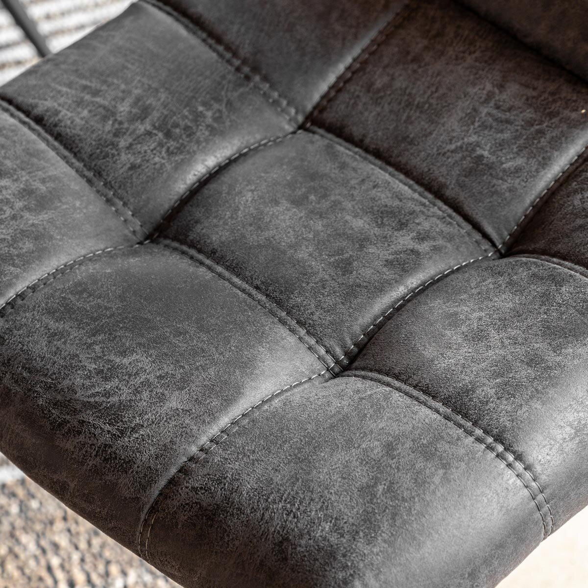 Gallery Darwin Grey Faux Leather Dining Chair, 2 Pack
