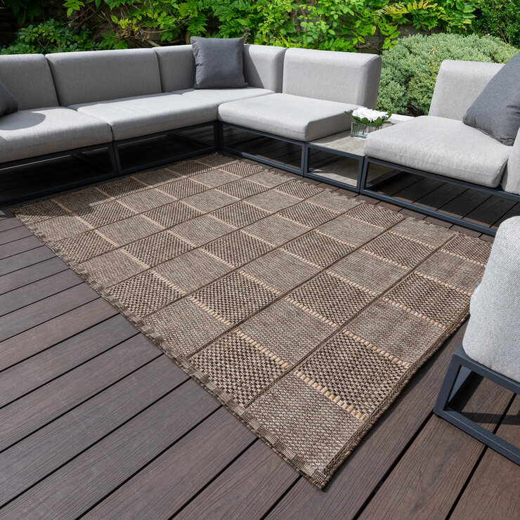 Concept Looms Sumac Mocha Indoor Outdoor Rug, in 3 Sizes