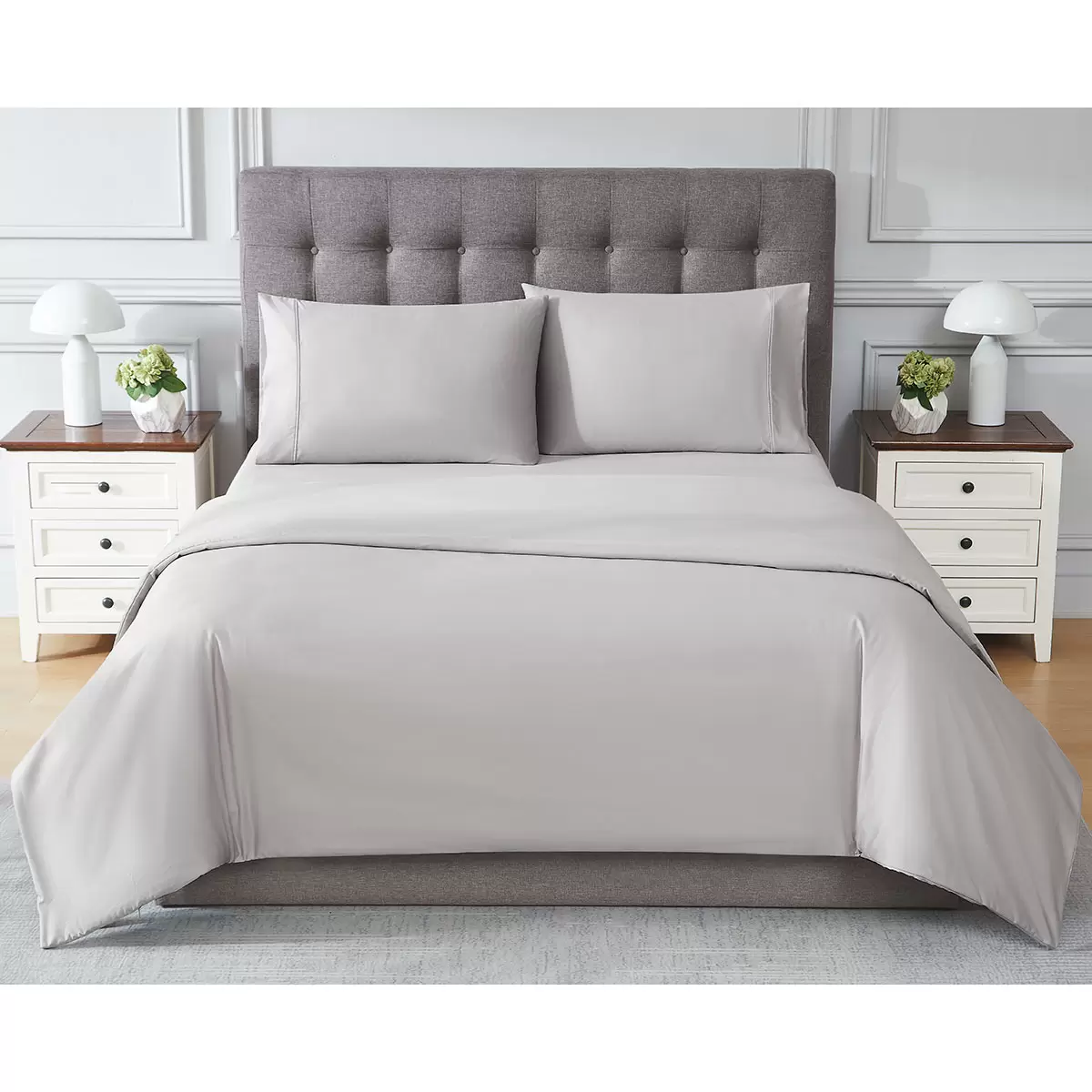 Kirkland Signature 680 Thread Count 6 Piece Duvet Set in 2 colours, Double - Picture 7 of 12