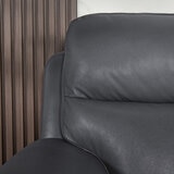 Grace Dark Grey Leather Power Reclining Armchair