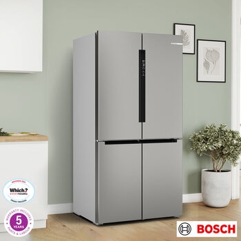 Bosch KFN96VPEAG, Multidoor Fridge Freezer, E Rated in Stainless Steel