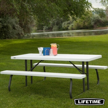 Lifetime 6ft (1.82m) Classic Folding Picnic Table - Model 80215