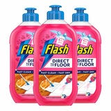 Flash Direct to Floor Cleaner All Purpose Lemon, 3 x 800ml Flash Direct to Floor Cleaner All Purpose Lemon, 3 x 800ml