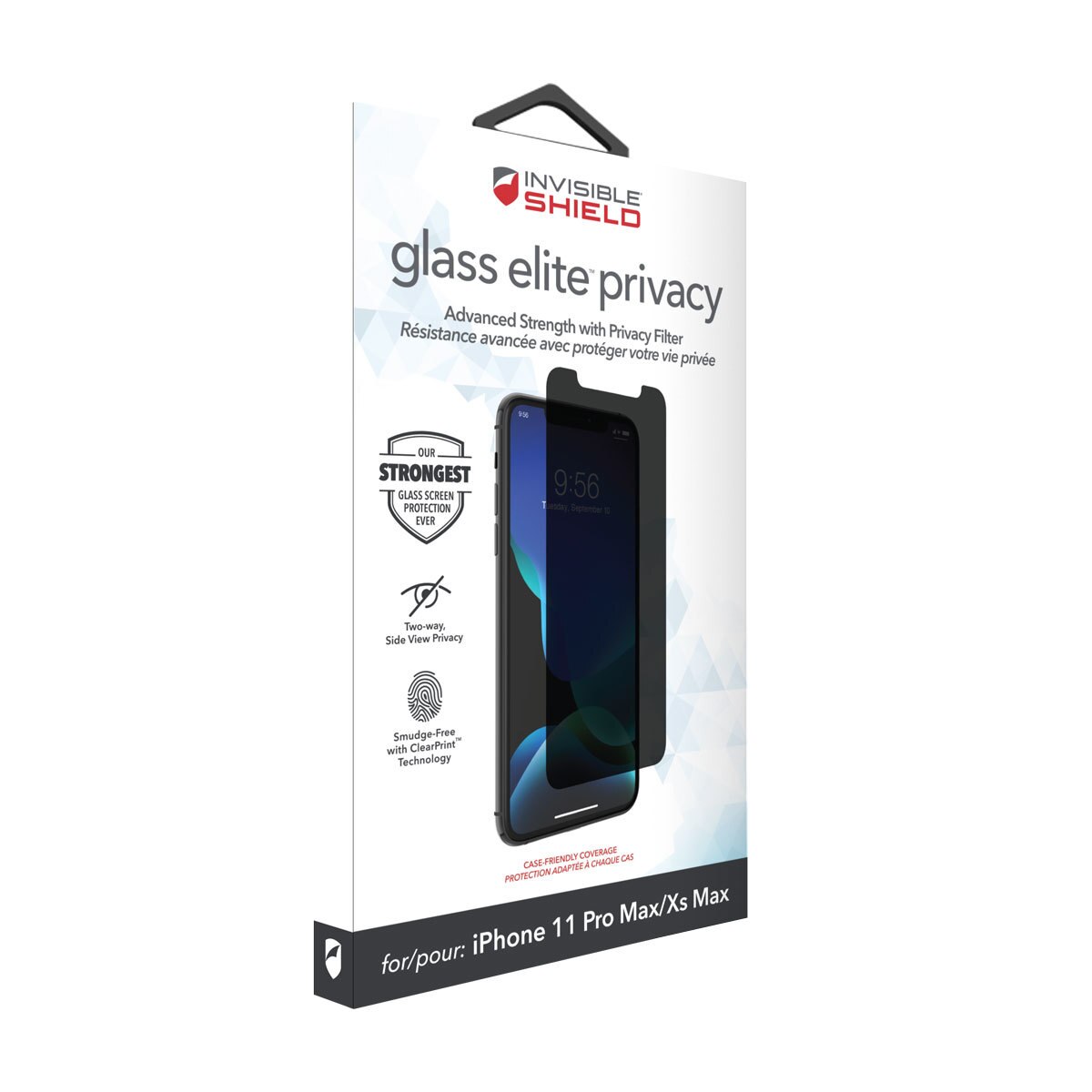 InvisibleShield Glass Elite Privacy Screen Protector for iPhone in 3