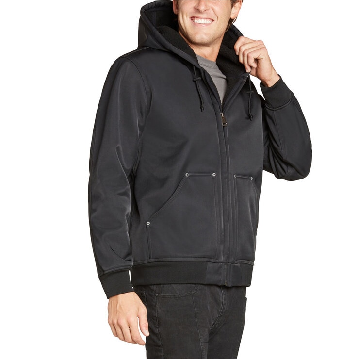 Kirkland Signature Men's Heavy Duty Hooded Work Jacket in Black, Extra Large