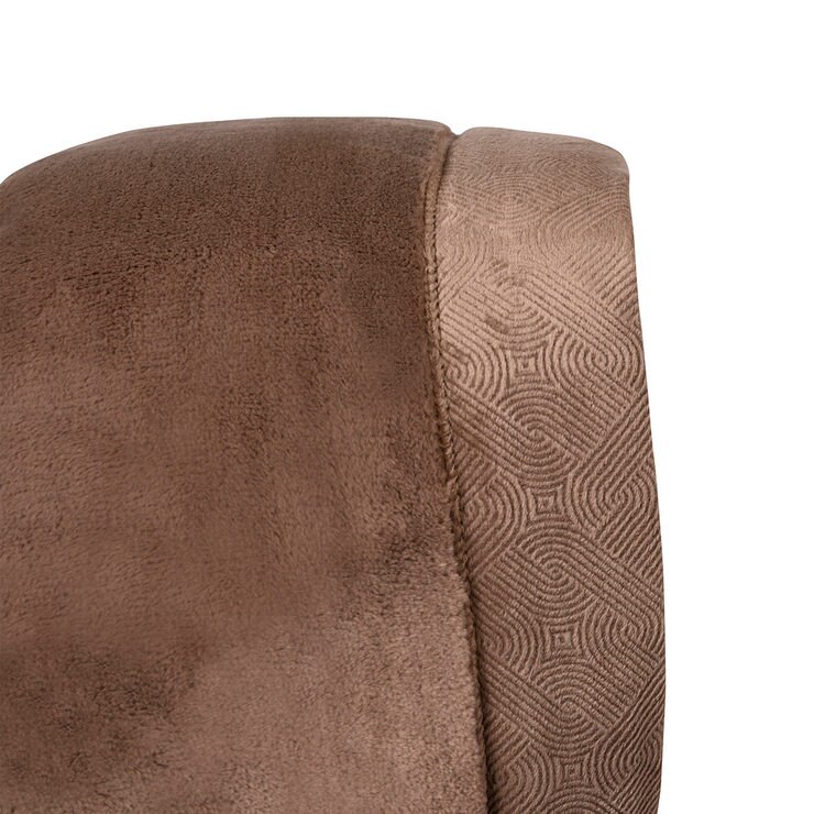 Kirkland Signature King Size Plush Blanket in Sorrel Brown, 248 x 233