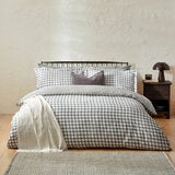 Yard Barton 100% Cotton Grey Gingham Duvet Cover Set in 4 Sizes Yard Barton 100% Cotton Grey Gingham Duvet Cover Set in 4 Sizes