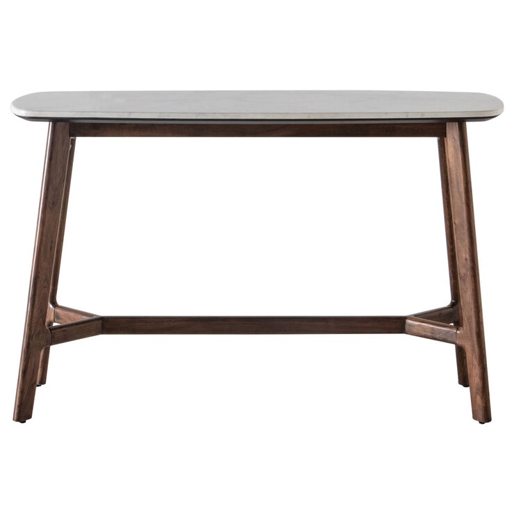 Gallery Barcelona White Marble Top Console Table Gallery Barcelona White Marble Top Console Table