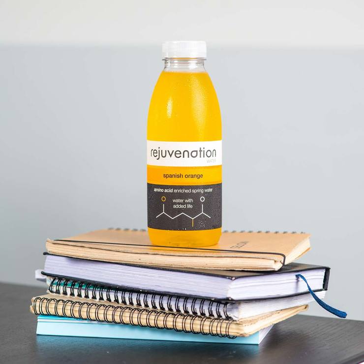 Rejuvenation Water Spanish Orange Amino Acid Enriched Spring Water, 12