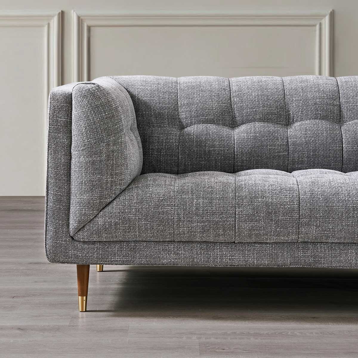 Isla Grey Fabric Large 2 Seater Sofa