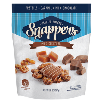 Snappers Milk Chocolate and Caramel Pretzels, 567g