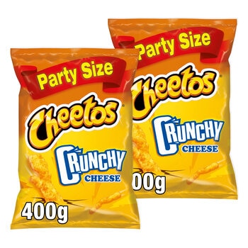 Cheetos Crisps Crunchy Cheese, 2 x 400g
