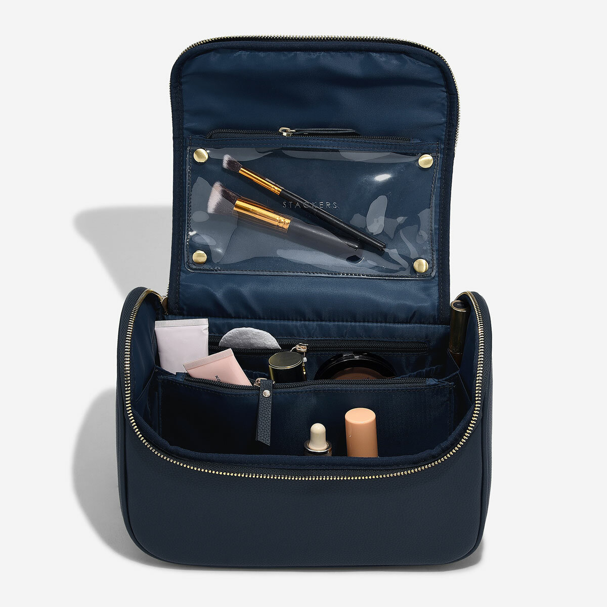 Navy Blue Large Cosmetic Case