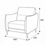 Nicoletti Jupiter Taupe Leather Armchair Nicoletti Jupiter Taupe Leather Armchair