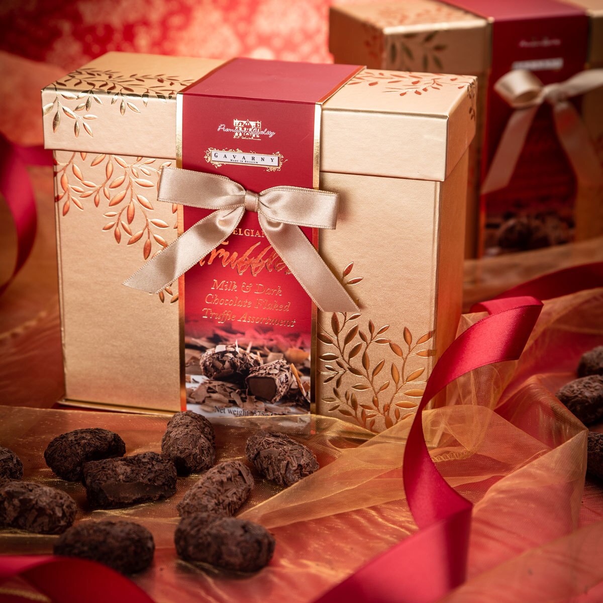 Gavarny by Gudrun Belgian Milk & Dark Chocolate Flaked Truffles, 525g