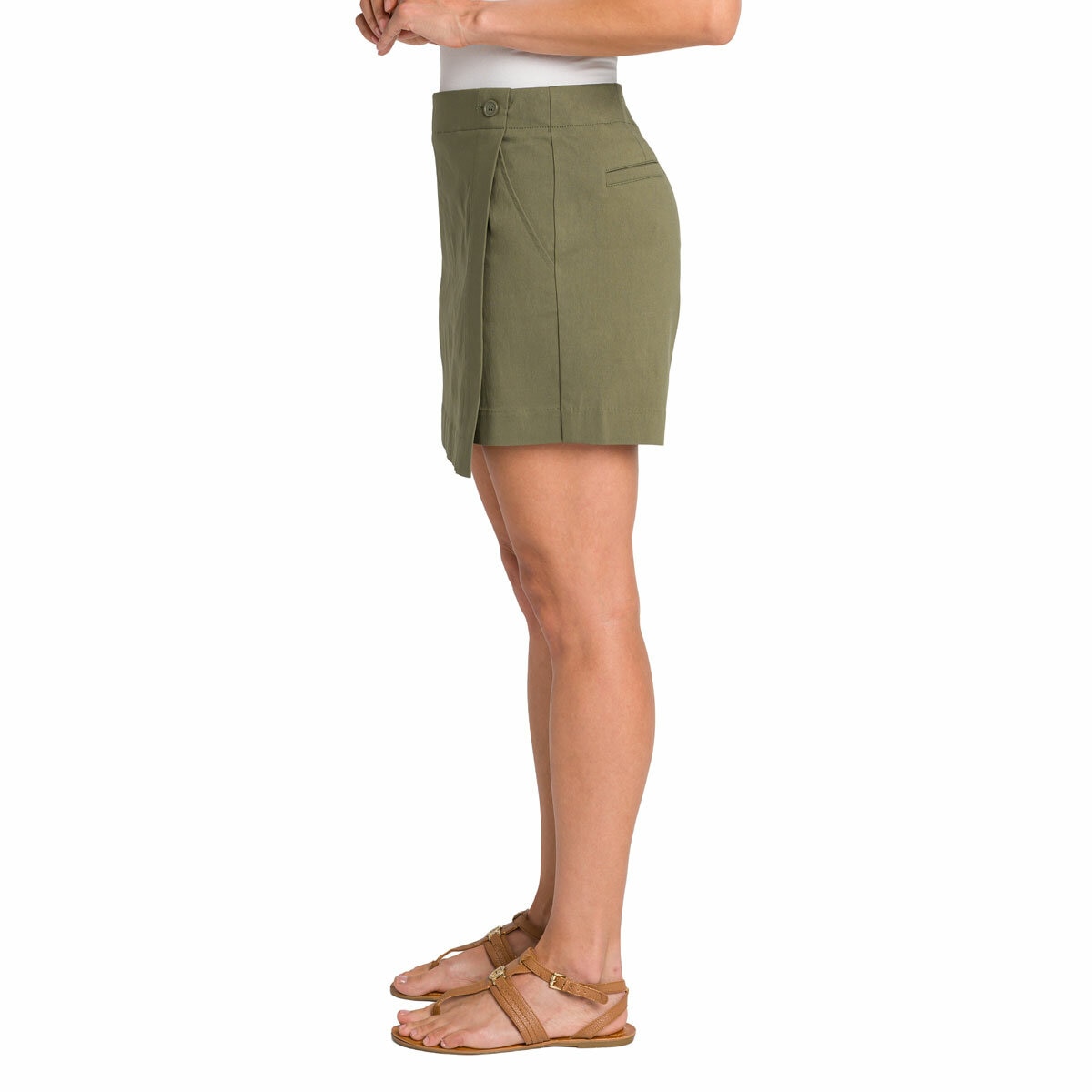 Mason & Belle Ladies Wrap Skort in Olive Mason & Belle Ladies Wrap Skort in Olive
