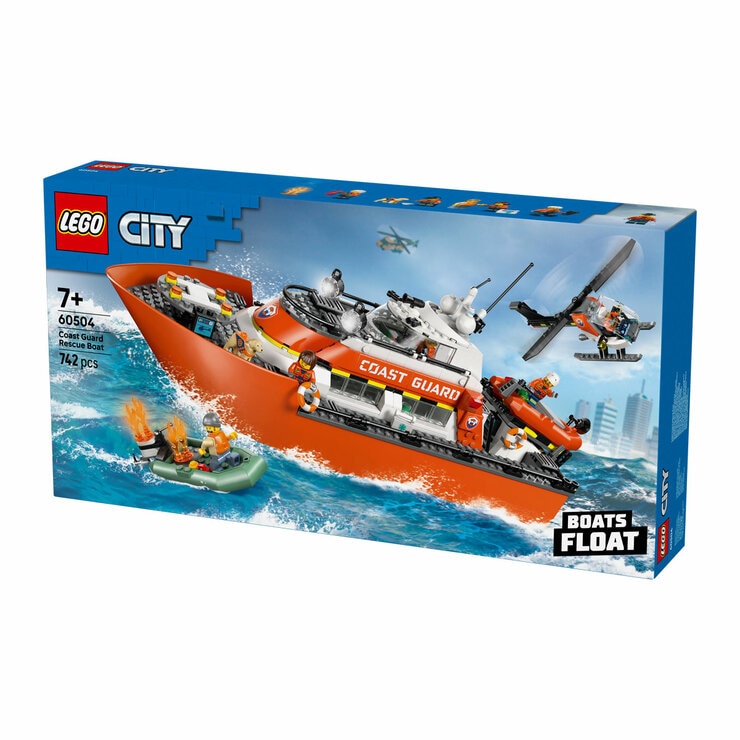 LEGO City Coast Guard Rescue Boat & Helicopter Model 60504 (7+ Years)