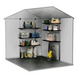 What the shelves will look like in the shed