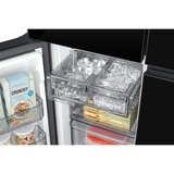 Samsung Bespoke SpaceMax RF65DB970E22EU 645L Smart Multi Door Fridge Freezer, Clean Black
