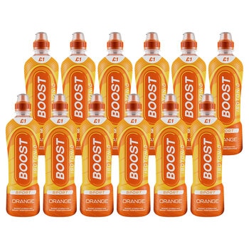 Boost Sport Isotonic Orange PMP £1, 12 x 500ml