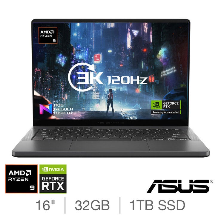 ASUS ROG Zephyrus, AMD Ryzen 9, 32GB RAM, 1TB SSD, NVIDIA GeForce RTX 5070, 14 Inch Gaming Laptop, GA403UP-QS005W ASUS ROG Zephyrus, AMD Ryzen 9, 32GB RAM, 1TB SSD, NVIDIA GeForce RTX 5070, 14 Inch Gaming Laptop, GA403UP-QS005W