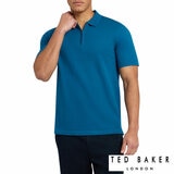 Ted Baker Men's Cyrile Zip Polo Shirt in Blue