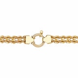 14ct Yellow Gold Double Rope Bracelet