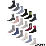 DKNY Women's Patterned Socks, 6 Pack in 3 Designs