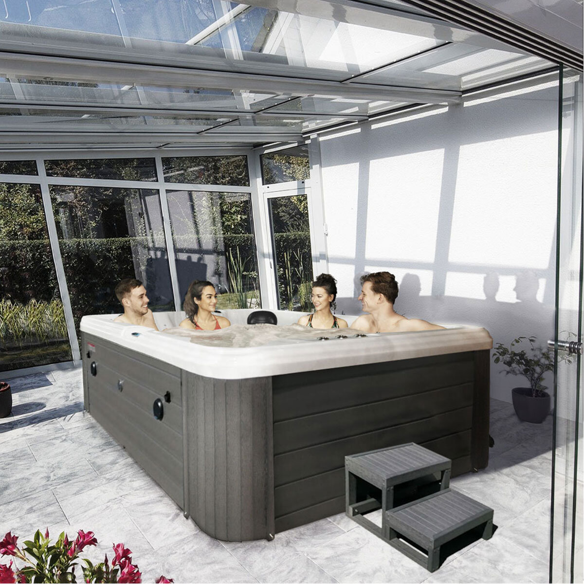 Hot Tub Master Angel Stream II 36-Jet 5 Person Hot Tub - Delivered and Installed