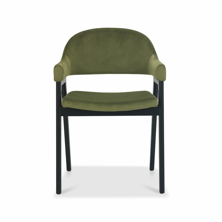 Bentley Designs Camden Peppercorn Cedar Velvet Armchair, 2 Pack Bentley Designs Camden Peppercorn Cedar Velvet Armchair, 2 Pack